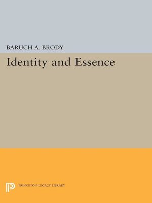 cover image of Identity and Essence